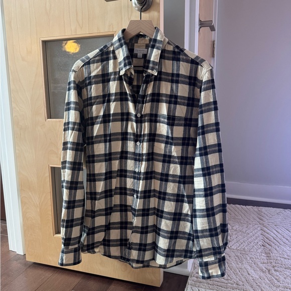 Sunspel Other - Sunspell Men's Shirt - Black and White Plaid